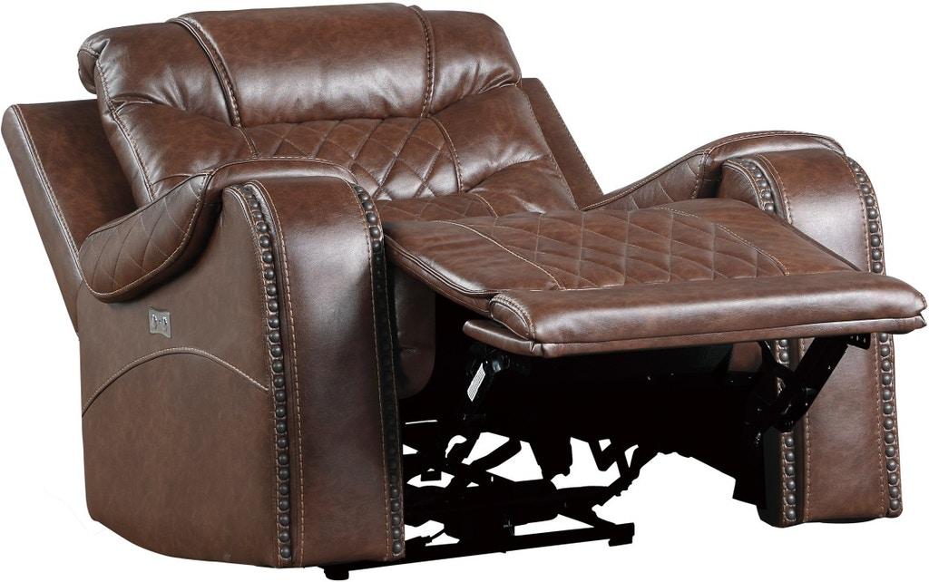 Putnam Swivel Glider Reclining Chair in Brown 9405BR-1 - VIP FURNITURE (NJ)