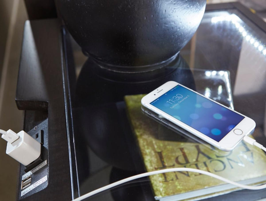 Larchmont Nightstand in Charcoal 5424-4 - VIP FURNITURE (NJ)