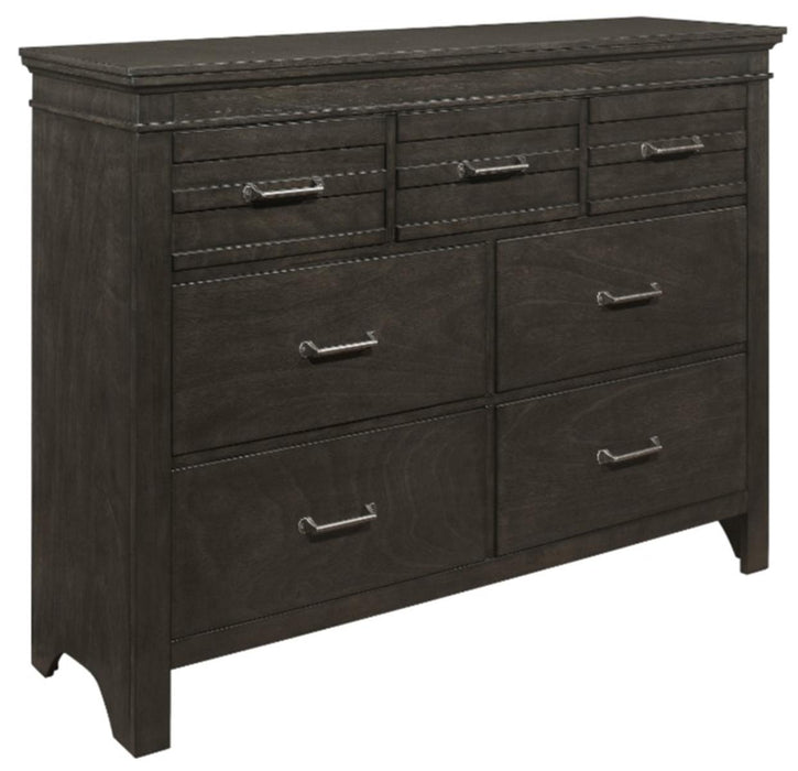 Blaire Farm Dresser in Saddle Brown Wood 1675-5 - VIP FURNITURE (NJ)