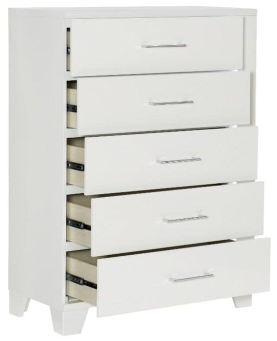 Kerren Chest in White 1678W-9 - VIP FURNITURE (NJ)