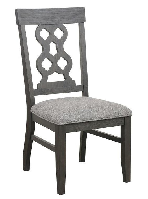 Arasina Side Chair in Dark Pewter (Set of 2) - VIP FURNITURE (NJ)