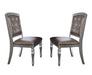 Orsina Side Chair in Silver (Set of 2) - VIP FURNITURE (NJ)