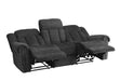 Nutmeg Double Reclining Sofa in Charcoal Gray 9901CC-3 - VIP FURNITURE (NJ)