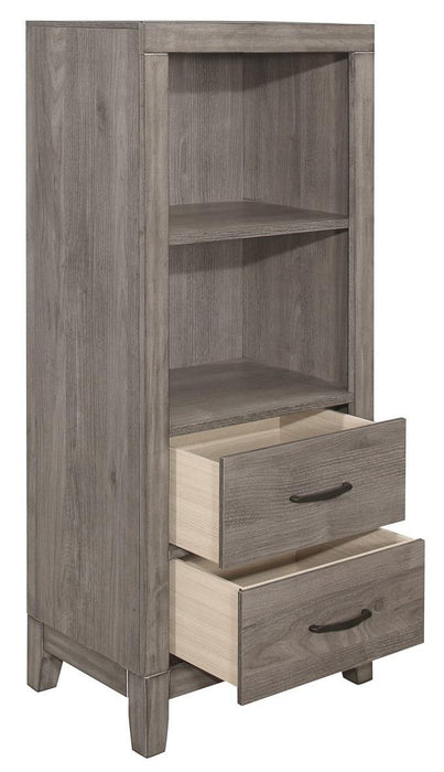 Woodrow Pier/Tower Nightstand in Gray 2042NB-10 - VIP FURNITURE (NJ)