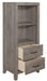 Woodrow Pier/Tower Nightstand in Gray 2042NB-10 - VIP FURNITURE (NJ)