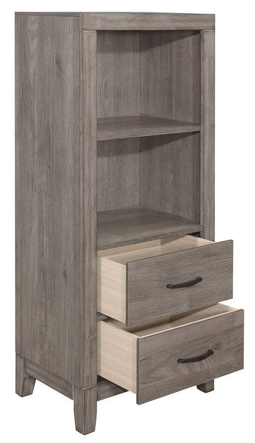 Woodrow Pier/Tower Nightstand in Gray 2042NB-10 - VIP FURNITURE (NJ)