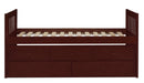 Rowe Twin/Twin Trundle Bed w/ Two Storage Drawers in Dark Cherry B2013PRDC-1* - VIP FURNITURE (NJ)