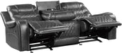 Putnam Power Double Reclining Sofa with Drop-Down in Gray 9405GY-3PW - VIP FURNITURE (NJ)