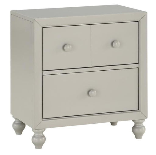 Wellsummer 2 Drawer Nightstand in Gray 1803GY-4 - VIP FURNITURE (NJ)