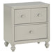 Wellsummer 2 Drawer Nightstand in Gray 1803GY-4 - VIP FURNITURE (NJ)