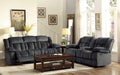 Laurelton Double Reclining Sofa in Charcoal 9636CC-3 - VIP FURNITURE (NJ)