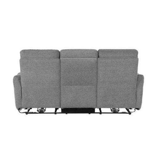 Edition Power Double Lay Flat Reclining Sofa in Dove Grey 9804DV-3PWH - VIP FURNITURE (NJ)