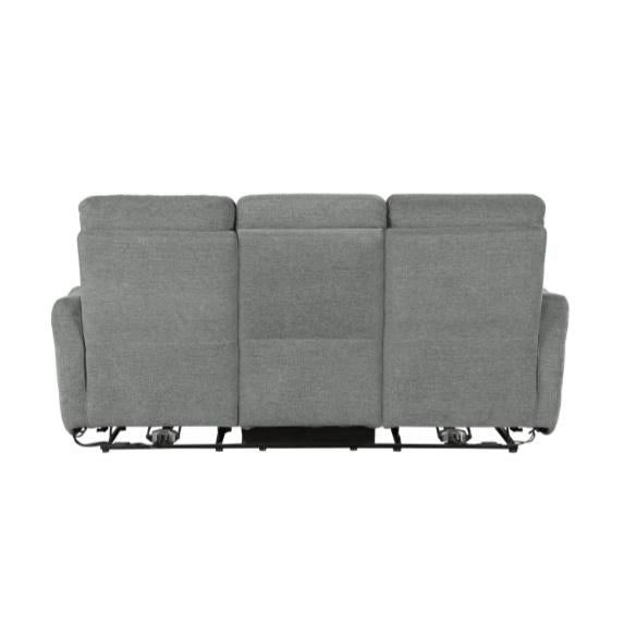 Edition Power Double Lay Flat Reclining Sofa in Dove Grey 9804DV-3PWH - VIP FURNITURE (NJ)