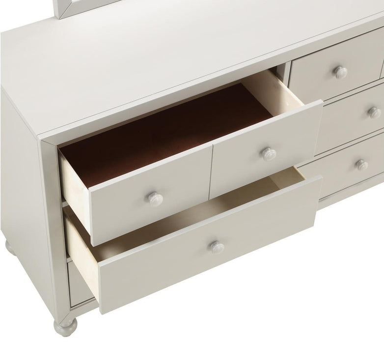 Wellsummer 6 Drawer Dresser in Gray 1803GY-5 - VIP FURNITURE (NJ)