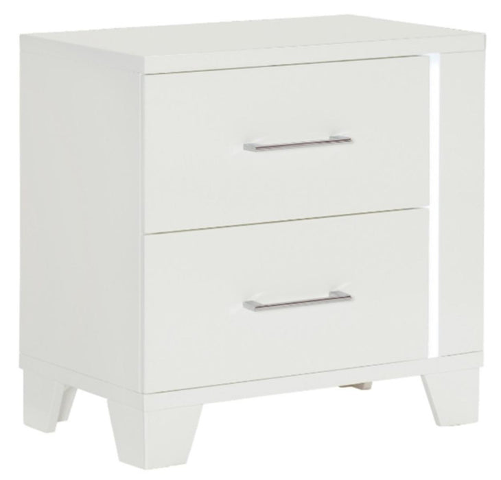 Kerren Nightstand in White 1678W-4 - VIP FURNITURE (NJ)