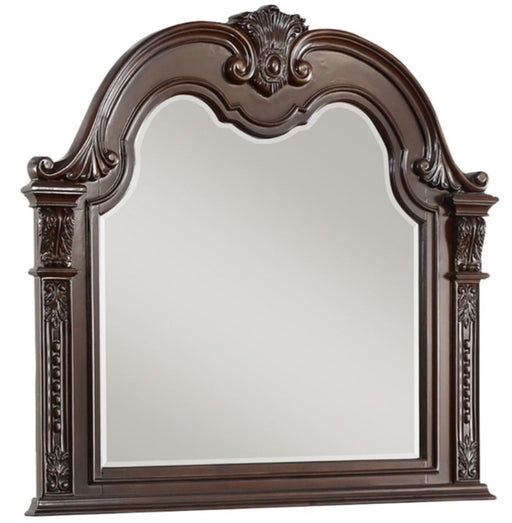 Cavalier Mirror in Dark Cherry 1757-6 - VIP FURNITURE (NJ)