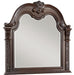 Cavalier Mirror in Dark Cherry 1757-6 - VIP FURNITURE (NJ)