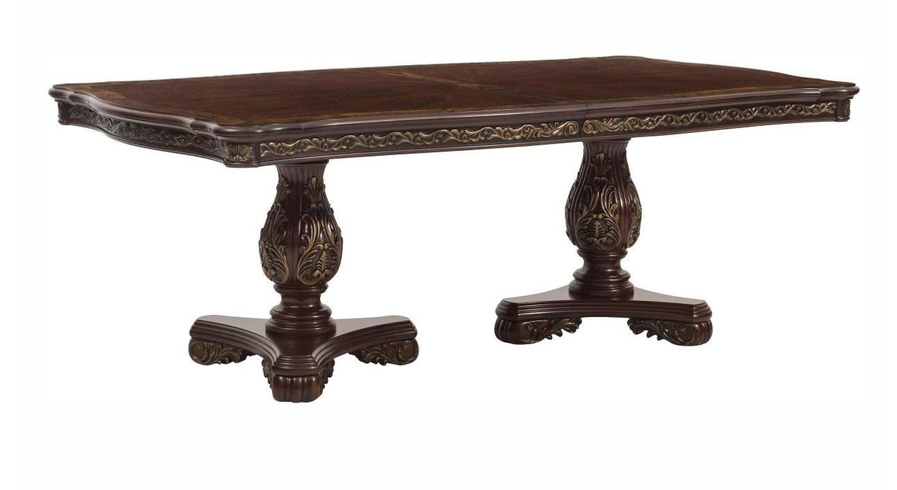 Deryn Park Dining Table in Dark Cherry 2243-114* - VIP FURNITURE (NJ)
