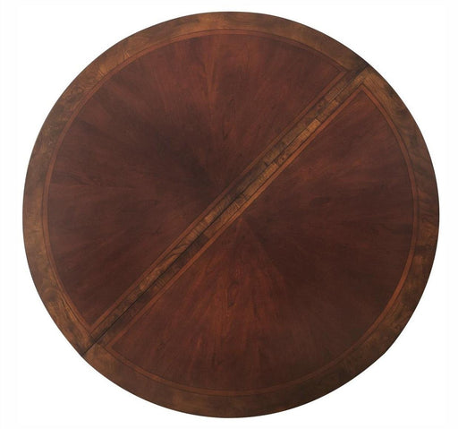 Deryn Park Round Dining Table in Dark Cherry 2243-76* - VIP FURNITURE (NJ)