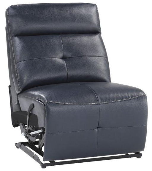 Avenue Armless Reclining Chair in Navy 9469NVB-AR - VIP FURNITURE (NJ)