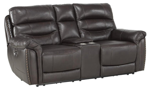 Lance Power Double Reclining Loveseat with Power Headrests in Brown 9527BRW-2PWH - VIP FURNITURE (NJ)