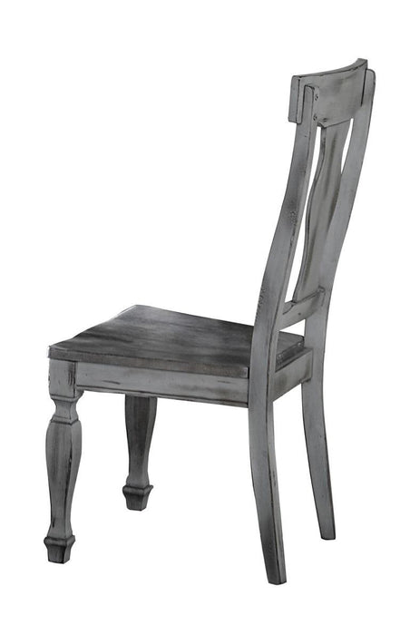 Fulbright Side Chair in Gray (Set of 2) - VIP FURNITURE (NJ)