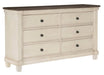 Weaver Dresser in Two Tone 1626-5 - VIP FURNITURE (NJ)