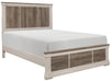 Arcadia Full Panel Bed in White & Weathered Gray 1677F-1* - VIP FURNITURE (NJ)