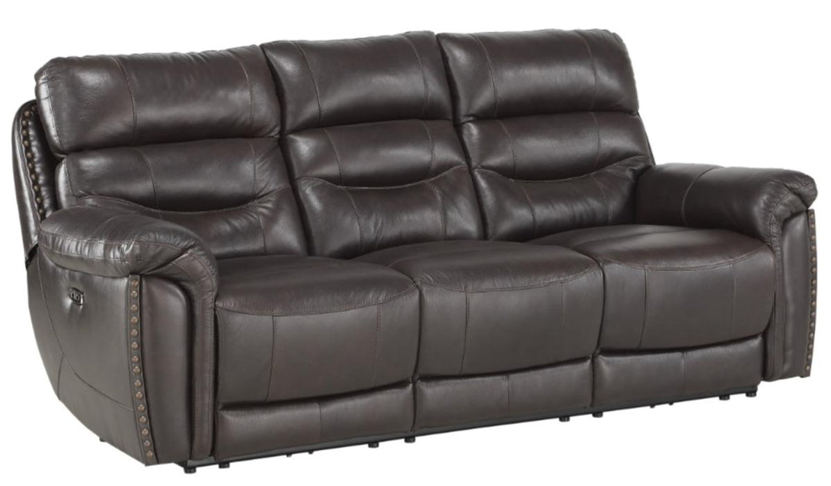 Lance Power Double Reclining Sofa with Power Headrests in Brown 9527BRW-3PWH - VIP FURNITURE (NJ)