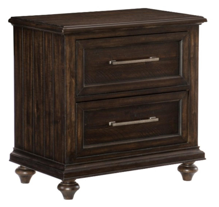 Cardona Nightstand in Driftwood Charcoal 1689-4 - VIP FURNITURE (NJ)