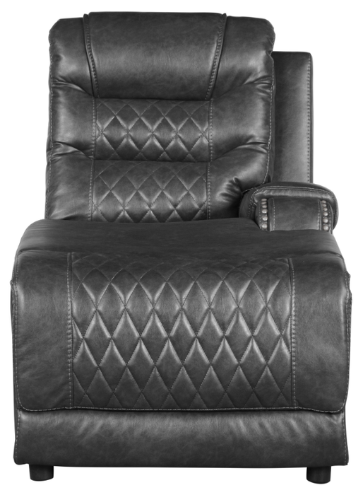 Putnam Power Right Side Reclining Chaise with USB Port in Gray 9405GY-RCPW - VIP FURNITURE (NJ)