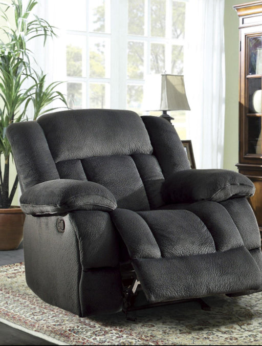 Laurelton Glider Reclining Chair in Charcoal 9636CC-1 - VIP FURNITURE (NJ)