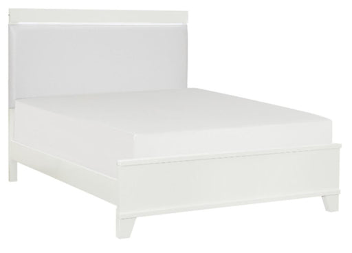 Kerren King Platform Bed in White 1678WK-1EK* - VIP FURNITURE (NJ)