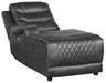 Putnam Power Left Side Reclining Chaise with USB Port in Gray 9405GY-LCPW - VIP FURNITURE (NJ)
