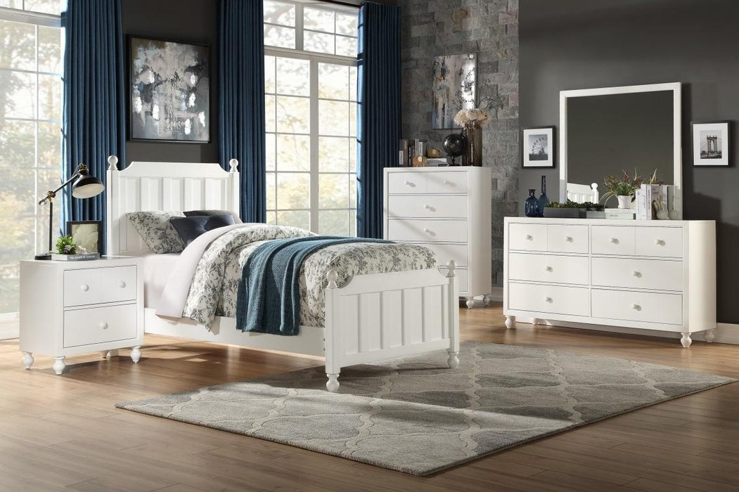 Wellsummer 2 Drawer Nightstand in White 1803W-4 - VIP FURNITURE (NJ)