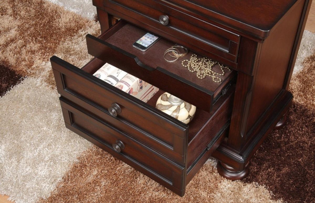 Cumberland Nightstand in Brown Cherry 2159-4 - VIP FURNITURE (NJ)