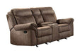 Aram Double Glider Reclining Loveseat in Dark Brown 8206NF-2 - VIP FURNITURE (NJ)