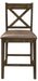 Levittown Counter Height Chair in Brown (Set of 2) 5757-24 - VIP FURNITURE (NJ)