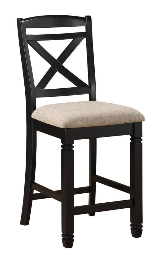 Baywater Counter Height Chair in Black (Set of 2) - VIP FURNITURE (NJ)