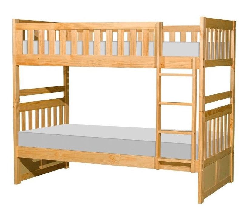 Bartly Twin/Twin Bunk Bed in Natural B2043-1* - VIP FURNITURE (NJ)