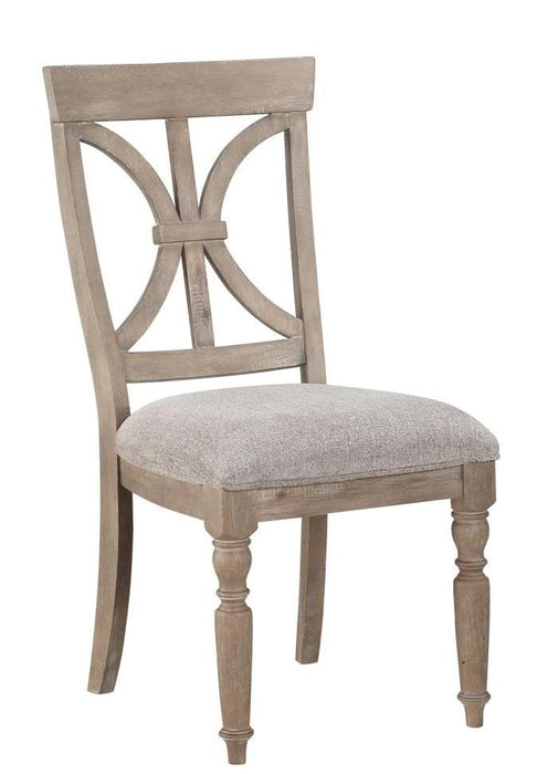 Cardano Side Chair in Light Brown (Set of 2) - VIP FURNITURE (NJ)