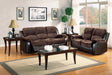 Granley Double Reclining Loveseat in Chocolate 9700FCP-2 - VIP FURNITURE (NJ)