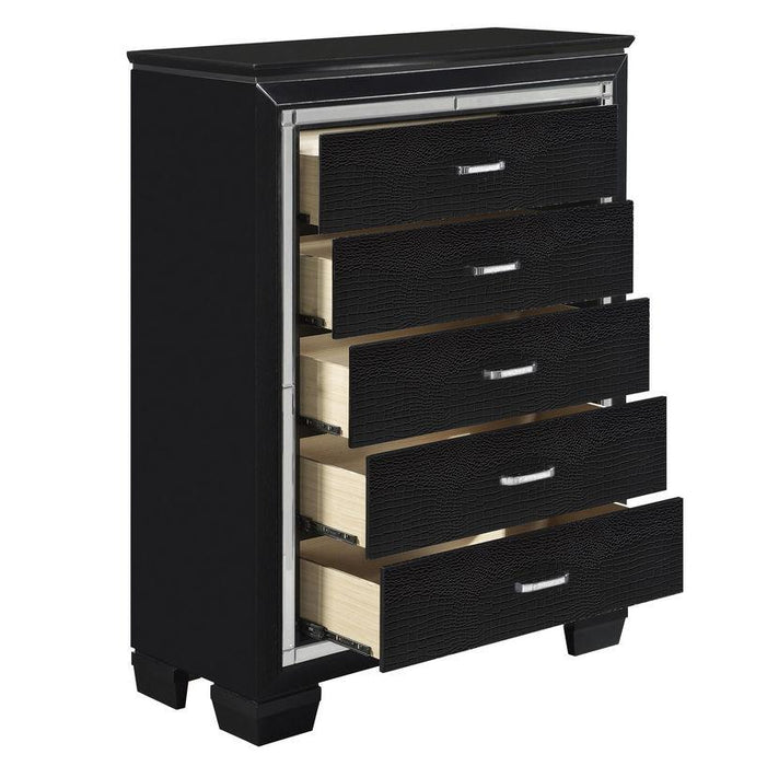 Allura Chest in Black 1916BK-9 - VIP FURNITURE (NJ)