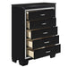 Allura Chest in Black 1916BK-9 - VIP FURNITURE (NJ)