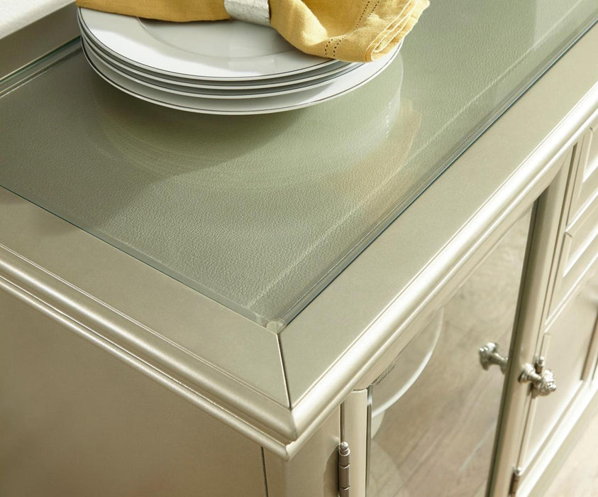 Celandine Server with Glass insert in Silver 1928-40NG - VIP FURNITURE (NJ)