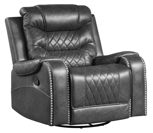 Putnam Swivel Glider Reclining Chair in Gray 9405GY-1 - VIP FURNITURE (NJ)