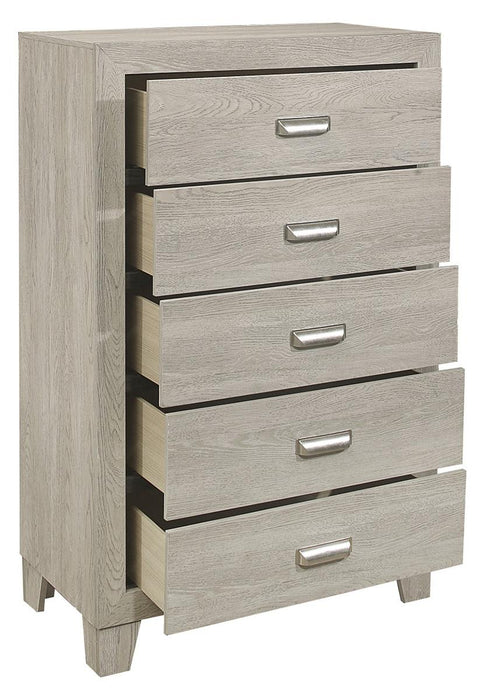 Quinby 5 Drawer Chest in Light Brown 1525-9 - VIP FURNITURE (NJ)
