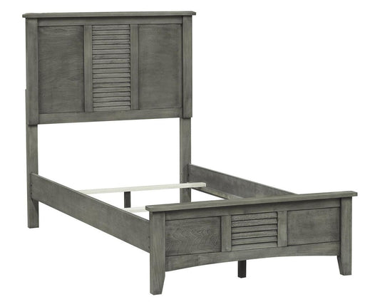 Garcia Twin Panel Bed in Gray 2046T-1 - VIP FURNITURE (NJ)