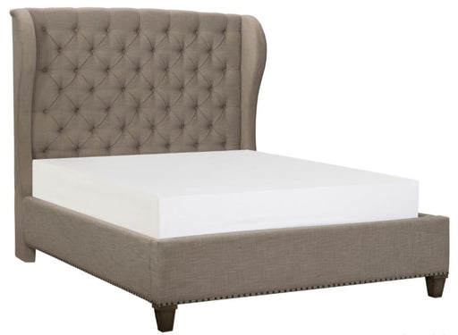 Vermillion Queen Upholstered Panel Bed in Gray 5442-1* - VIP FURNITURE (NJ)