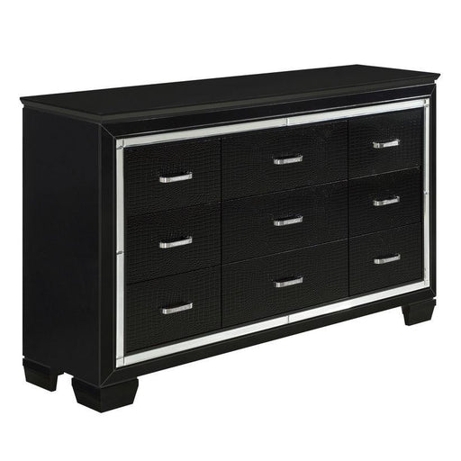 Allura Dresser in Black 1916BK-5 - VIP FURNITURE (NJ)